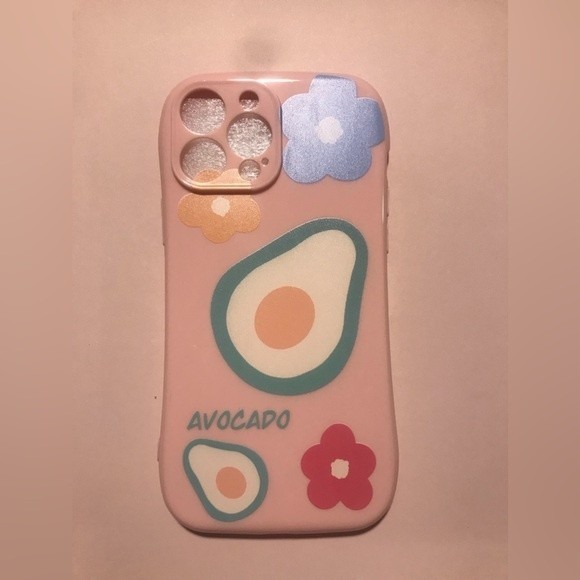 Avocado mauve pink iPhone 13 pro max case - Picture 2 of 2